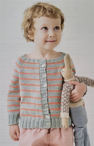 Stribet cardigan - Maja